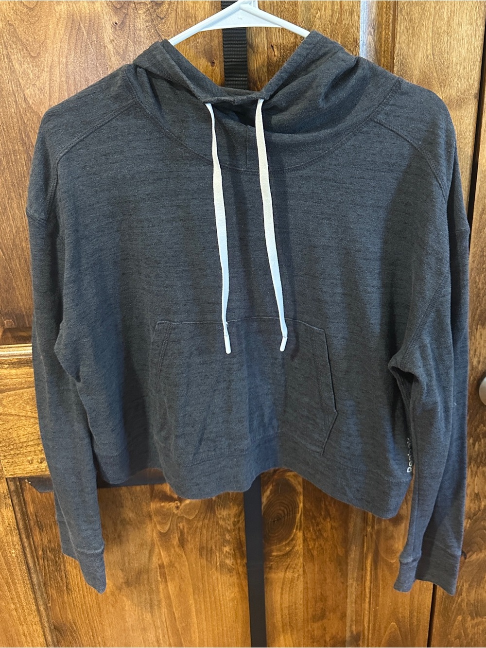 Reebok Dark Gray Hoodie with White Tag